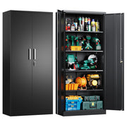 Metal Storage Cabinet with Doors & Adjustable Shelves