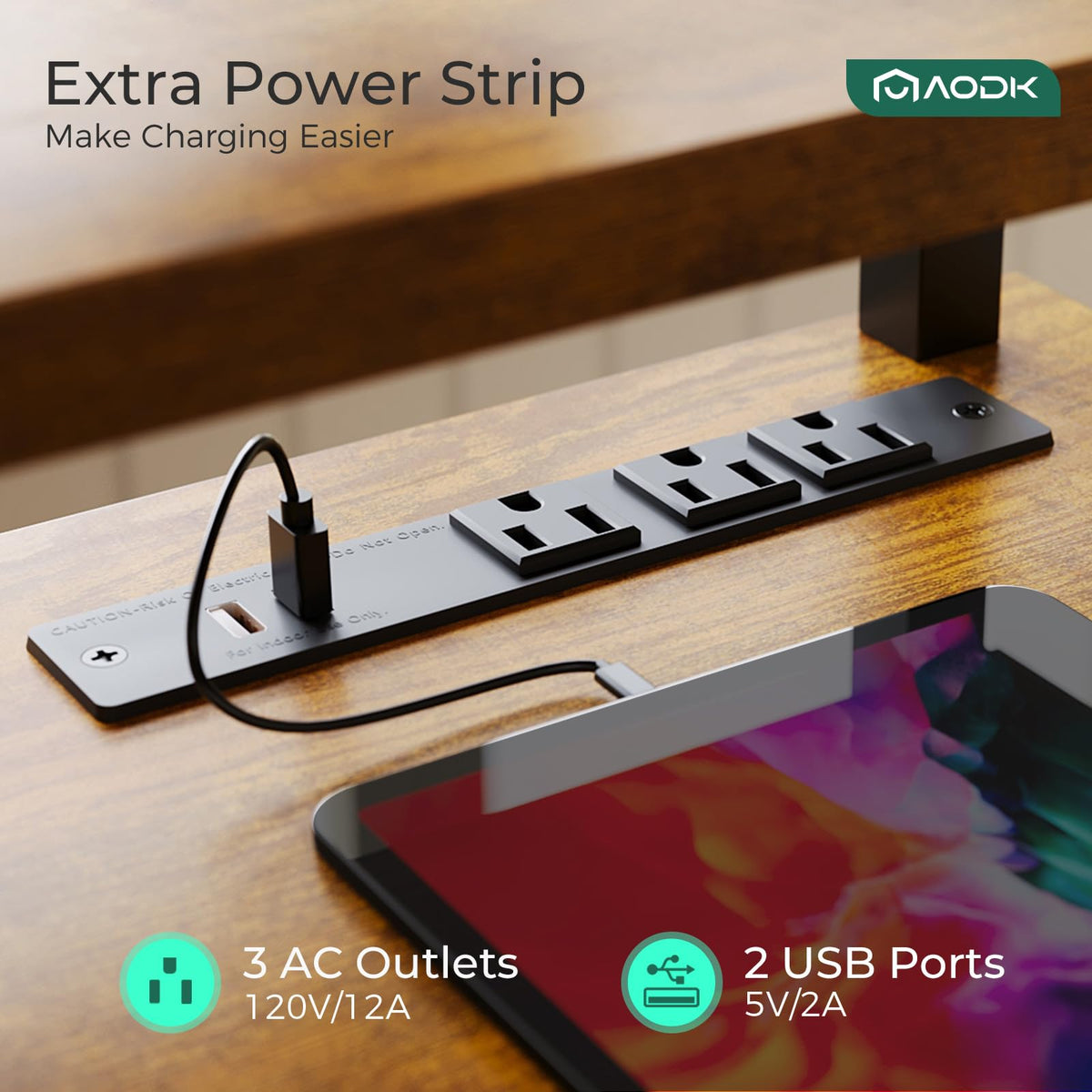 Electric Standing Desk with Drawers
