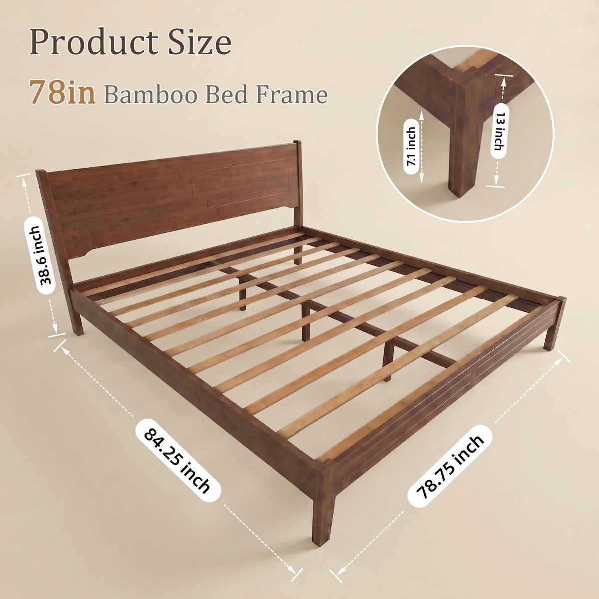 yotila King Bed Frame with Headboard and Storage