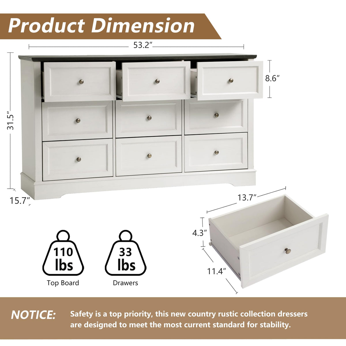 3-Piece Farmhouse Bedroom Set