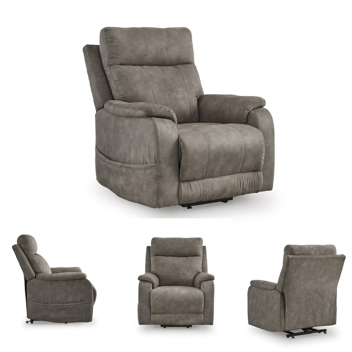 Signature Design by Ashley Dual Motor Power Lift Recliner, Heat & Massage