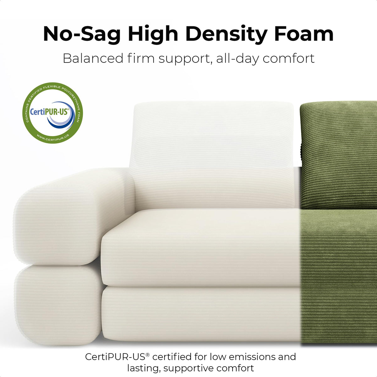 Corduroy Convertible Sleeper Sofa