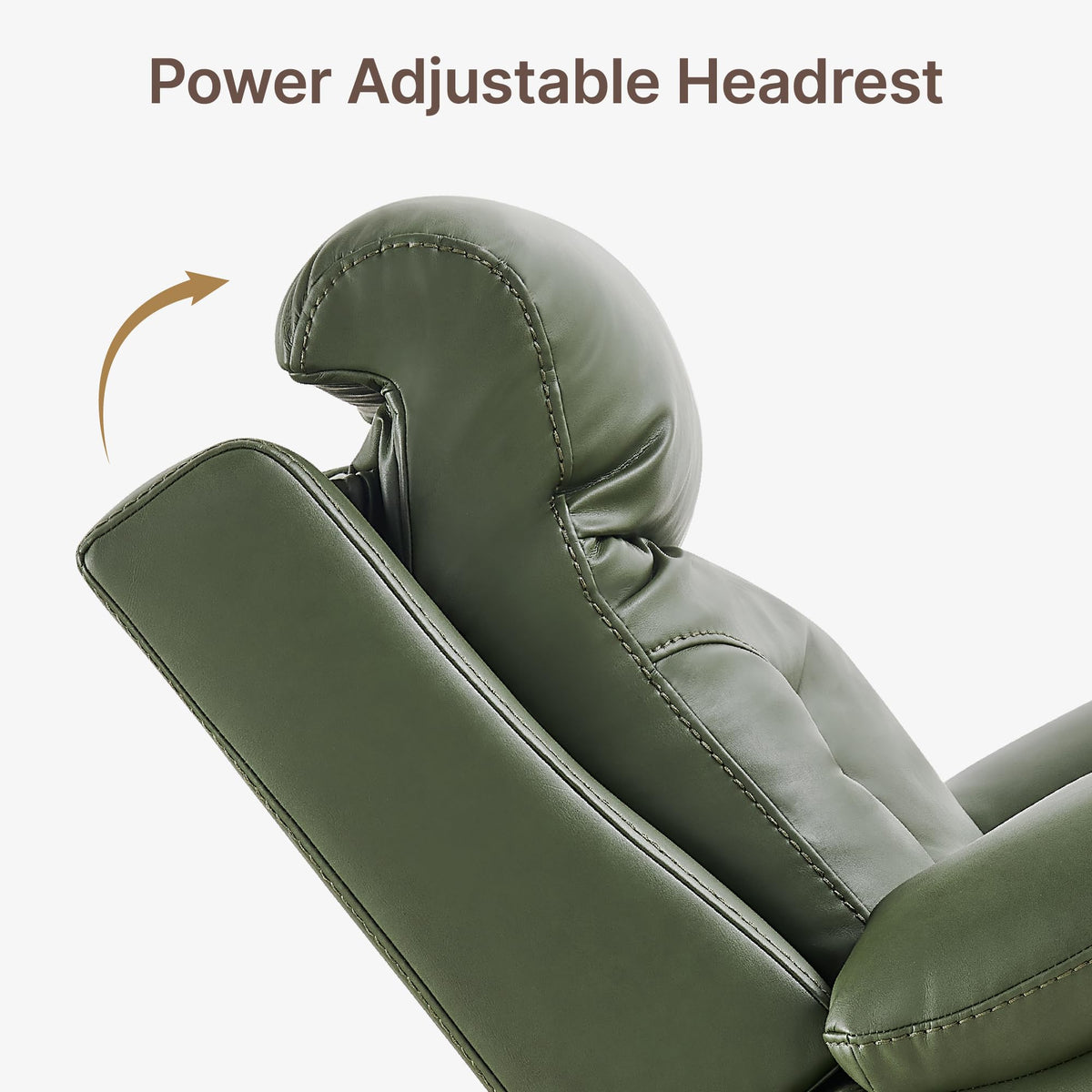 KISLOT Power Recliner Chair, Dual Motor Wall Hugger Recliner, Green