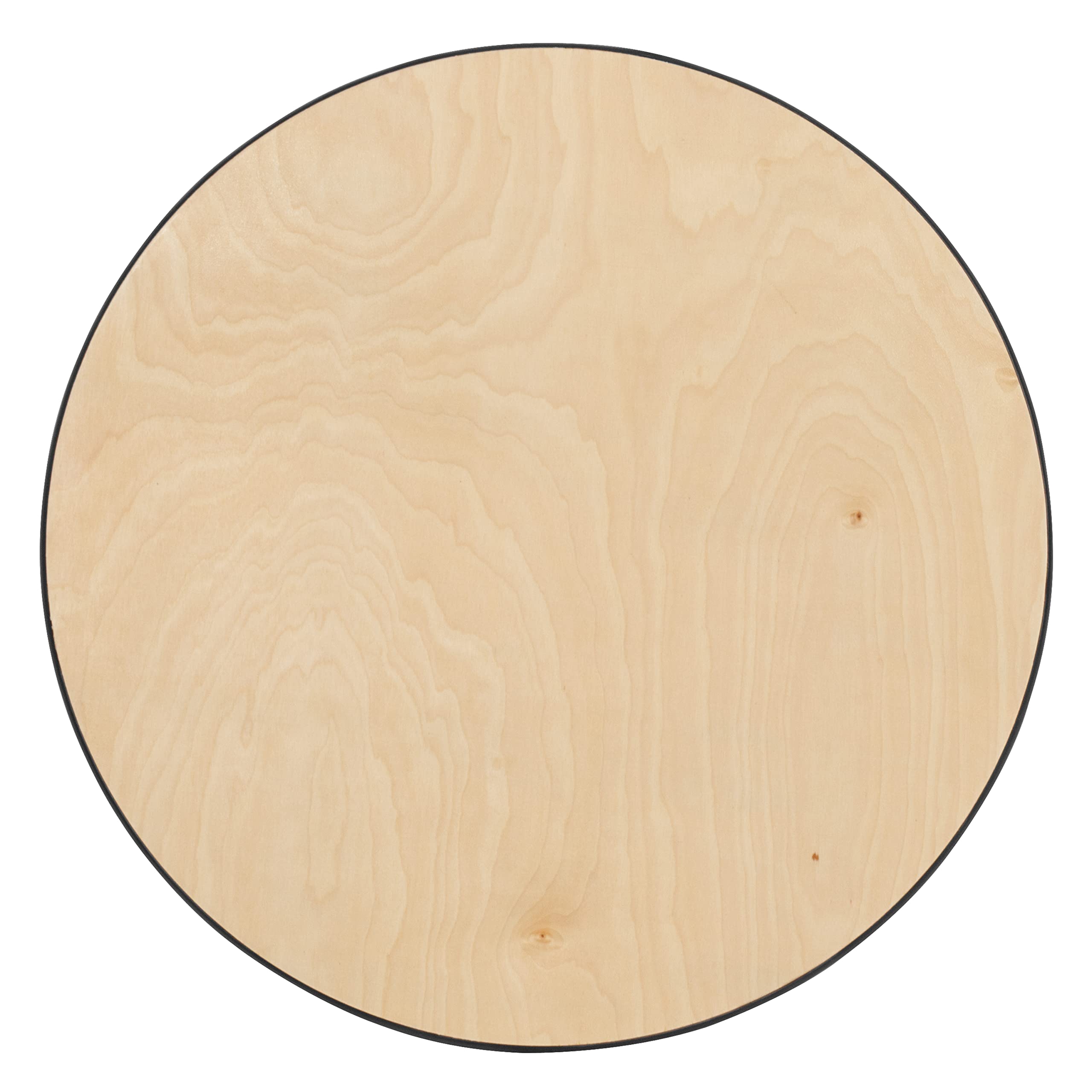 30" Round Adjustable Height Cocktail Table – Natural Birchwood