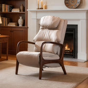 Power Recliner Chair with Lumbar Support & Rhythmic Stretch