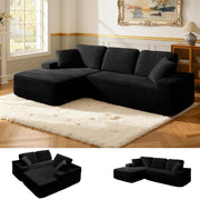 Corduroy Modular Sectional Sofa Bed