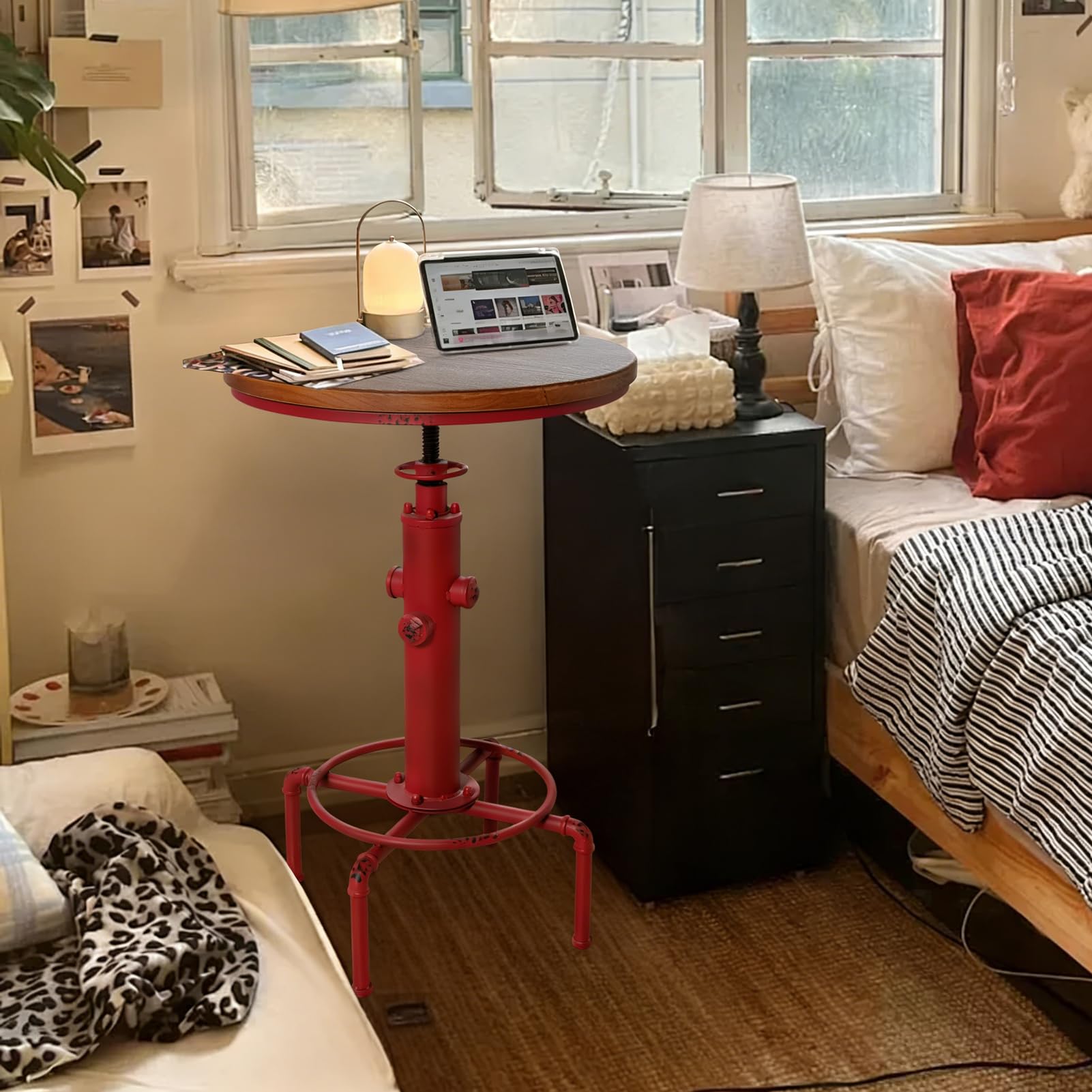 Adjustable Industrial Bar Table