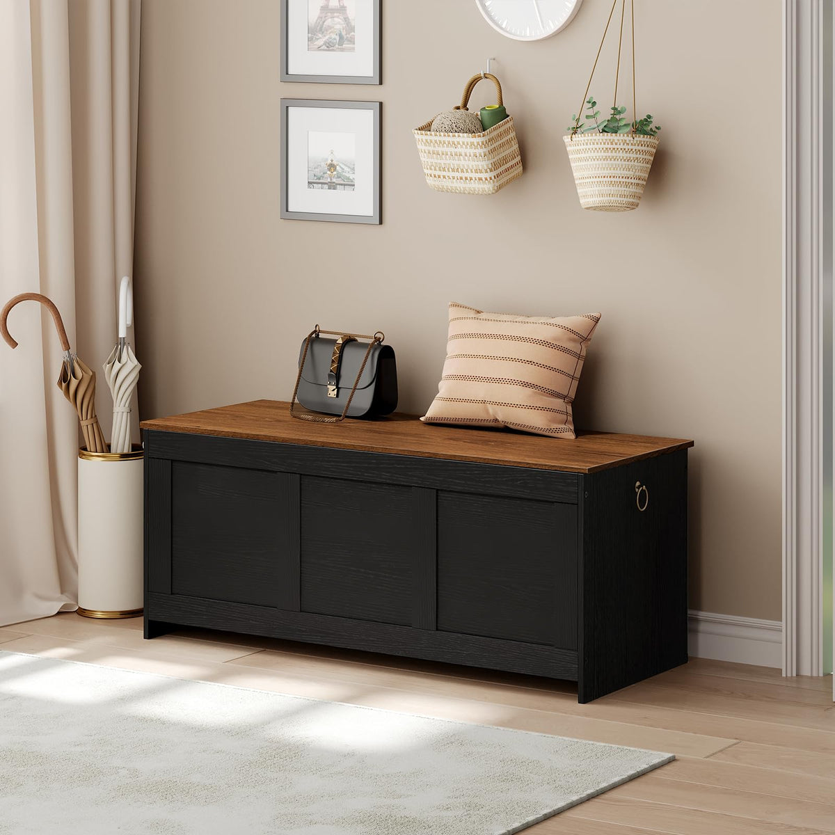 Lift-Top Storage Bench