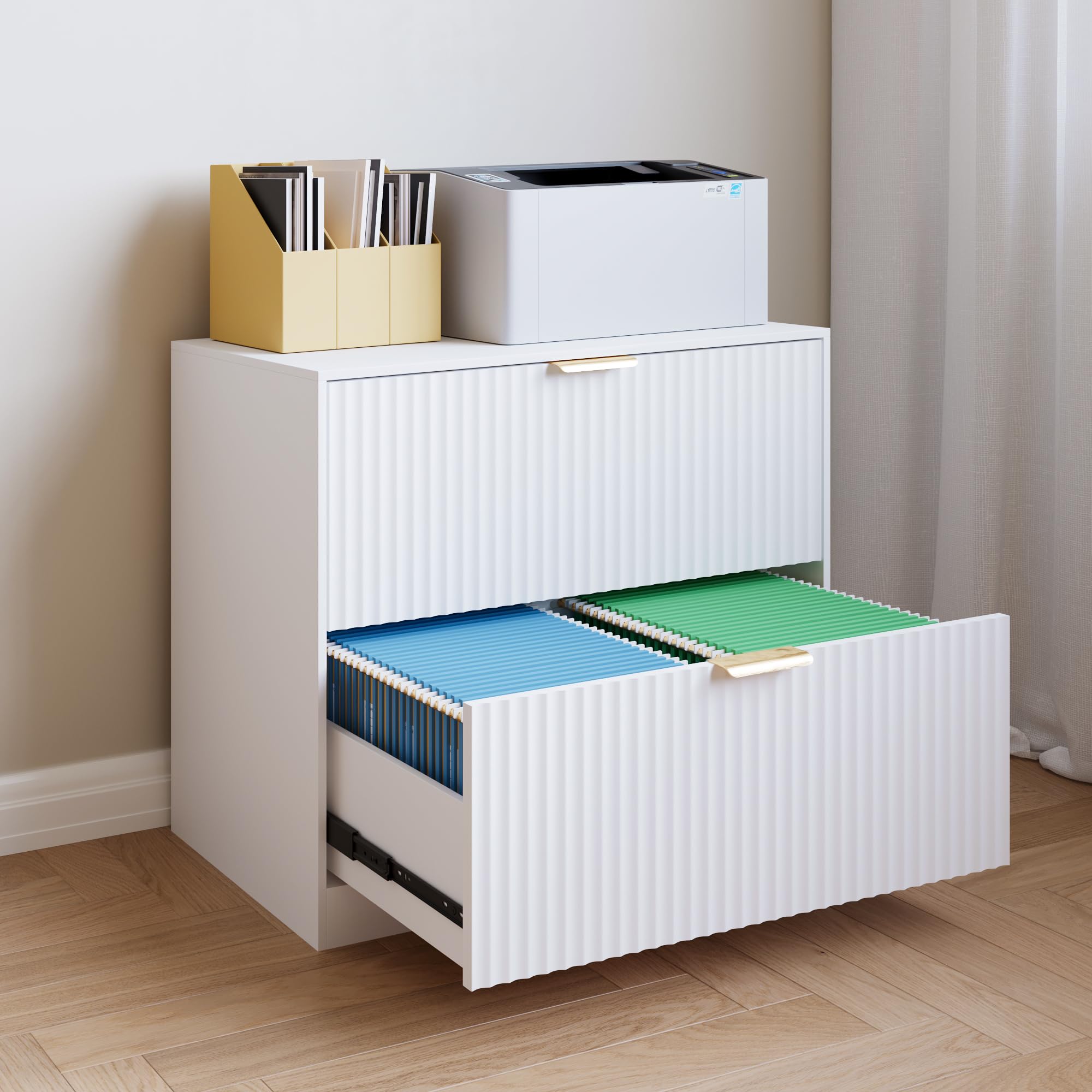2-Drawer File Cabinet with Storage