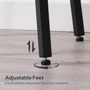 HOOBRO Bar Table, 2-Tier High Top Pub Table, Counter Height Table with Storage, Small Kitchen Dining Table, 36.6" High Bar Table for Living Room Party, Easy to Assemble, Black BB51BT01