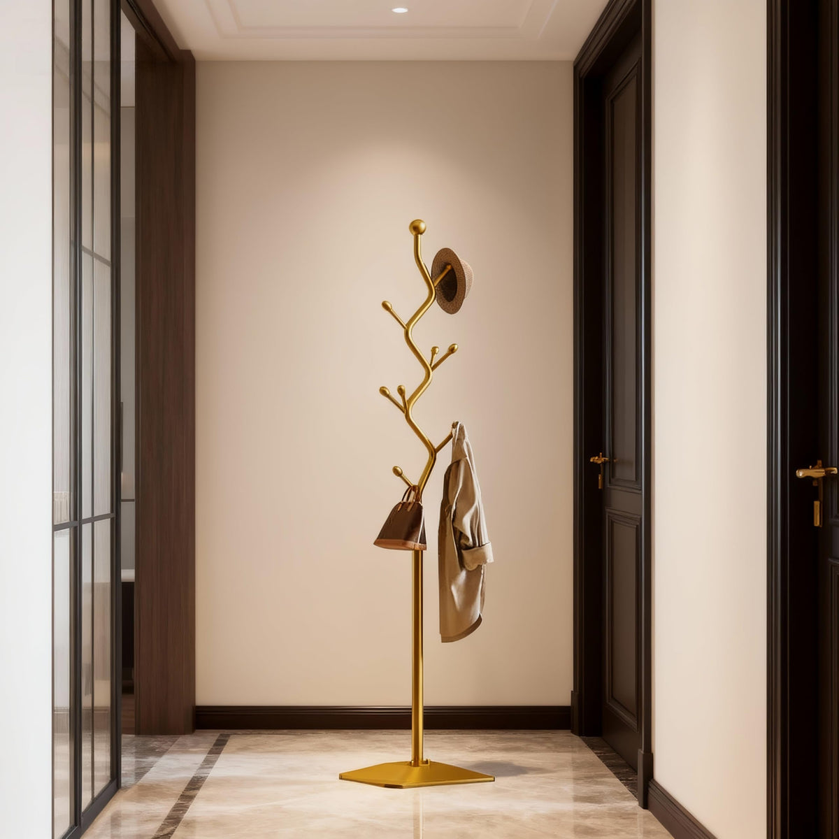 8-Hook Metal Freestanding Coat Rack
