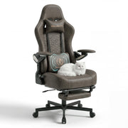 Ergonomic Gaming Chair with Mechanical Arms & Footrest