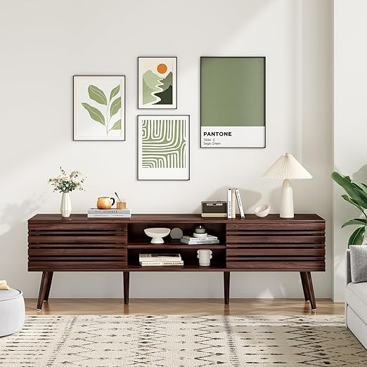 Mid-Century Modern TV Stand for TVs up to 70"