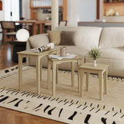 Solid Wood Nesting Side Tables, Set of 3