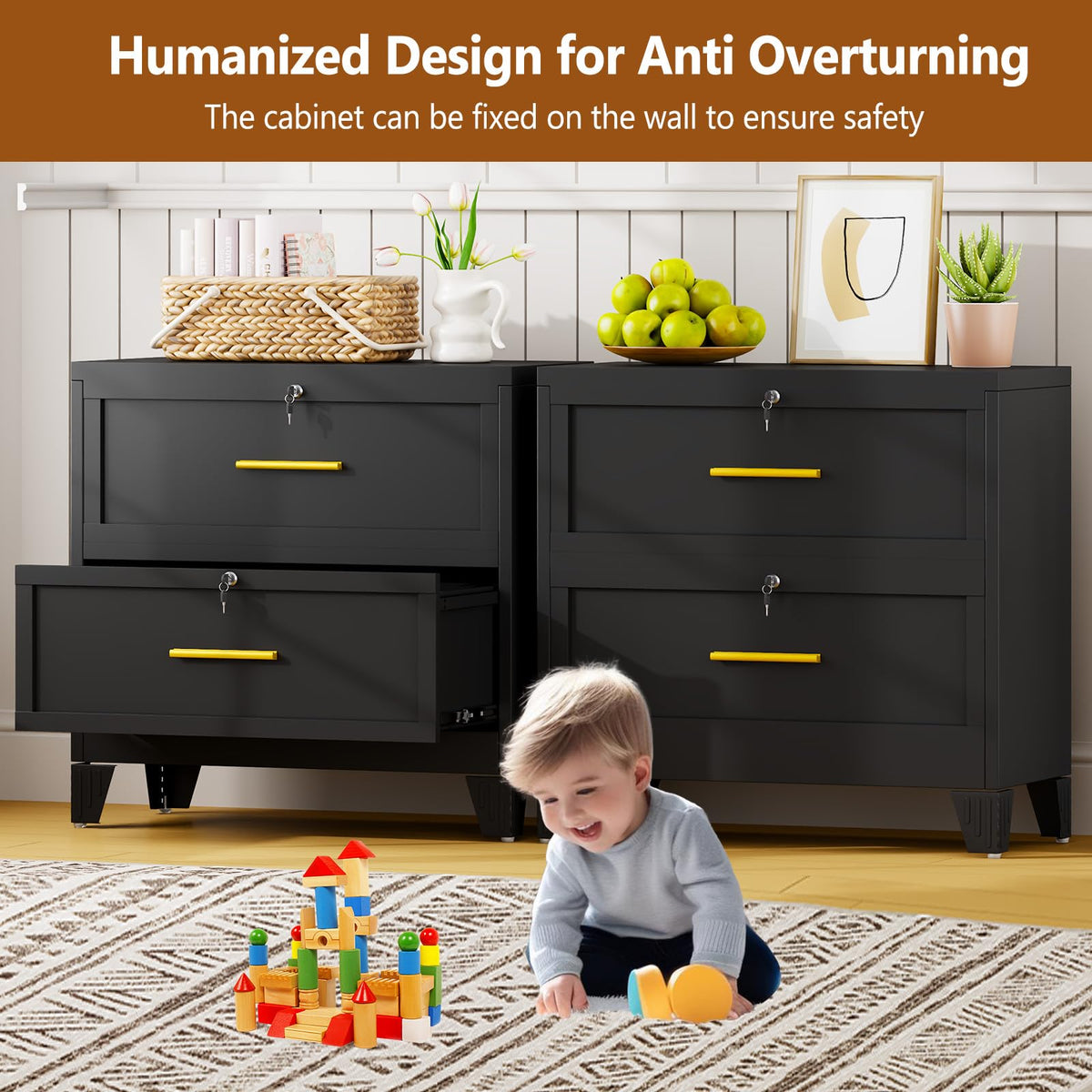 Lockable Steel Filing Cabinet