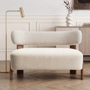 Upholstered Dining Bench with Backrest
