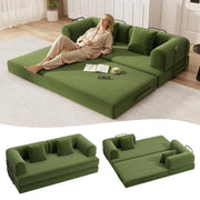 Ahomly 78.8'' Convertible Sofa Bed,5-in-1 Boneless Couch, No Assembly