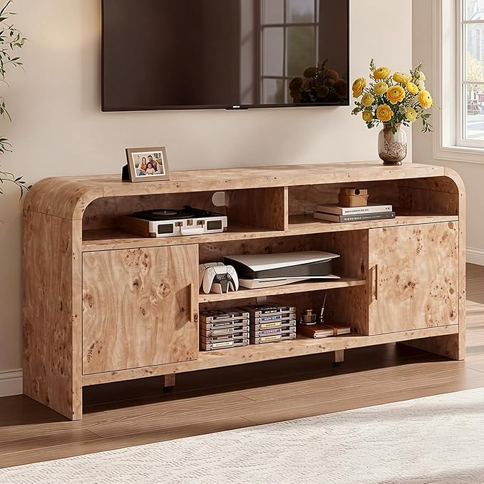 TV Stand with Storage for TVs Up to 65"
