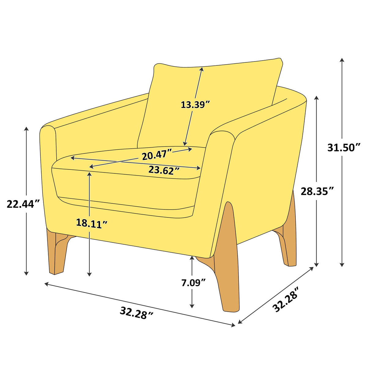 White Fleece Accent Chair