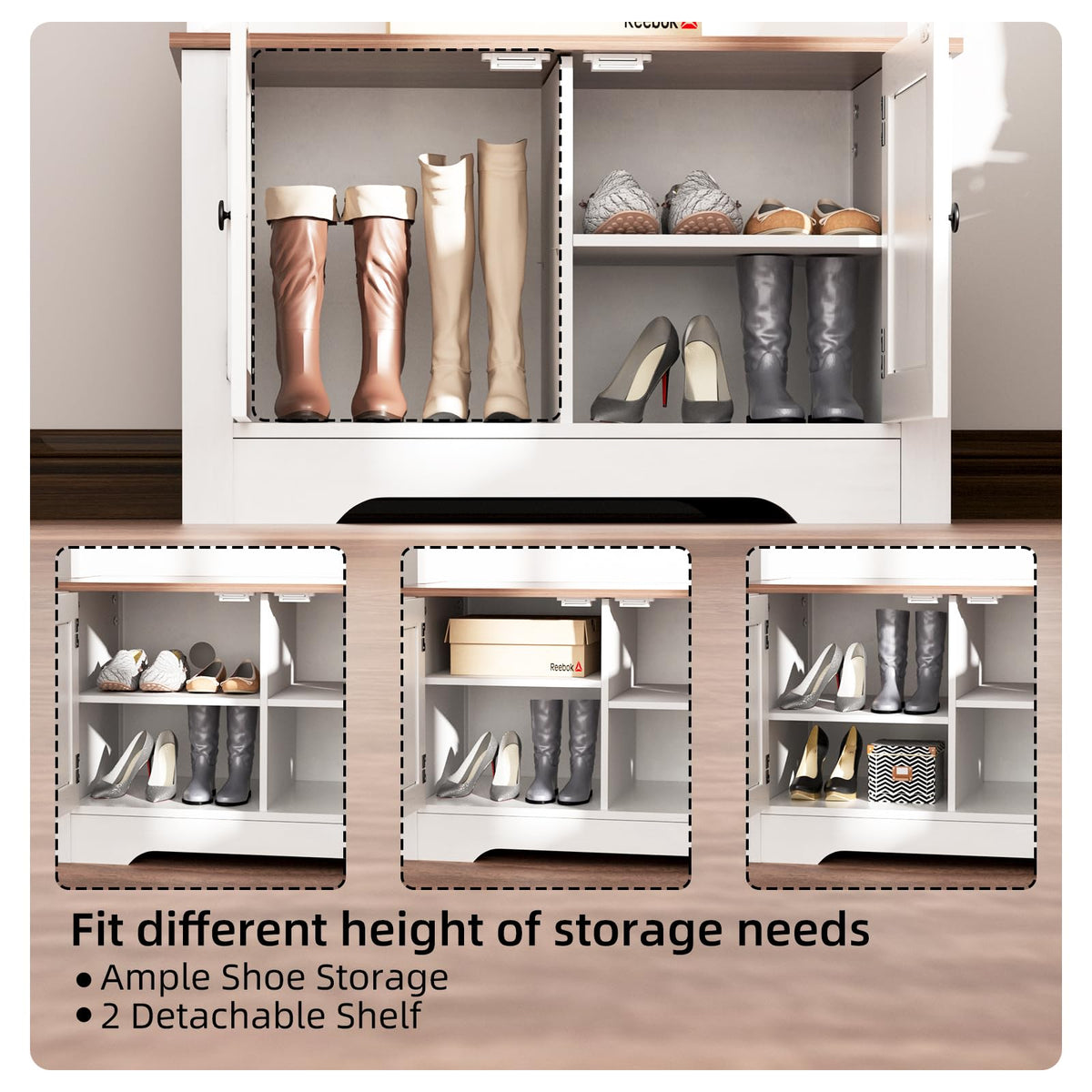 Hall Tree with Bench and Shoe Storage