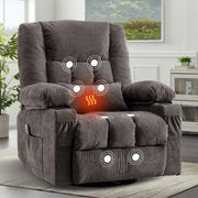 Heated Massage Swivel Rocker Recliner Chair