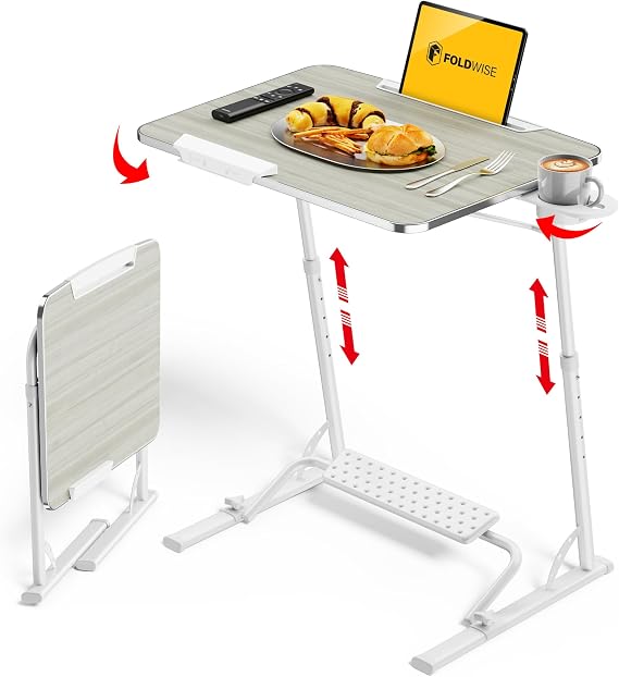 Adjustable Folding TV Tray Table
