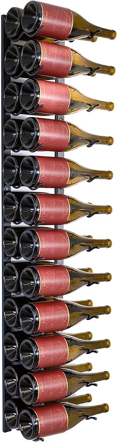Wall-Mounted Metal Wine Rack
