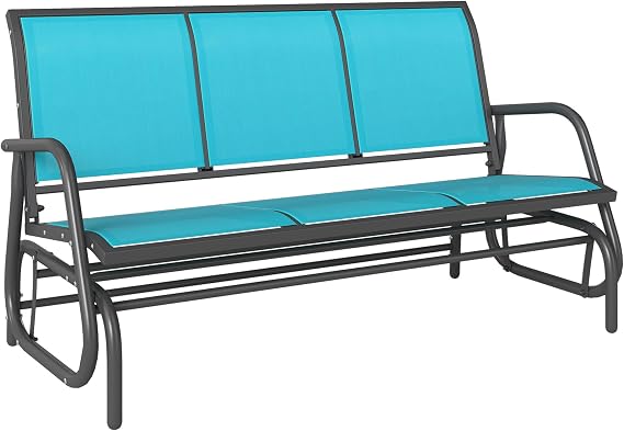 3-Person Outdoor Patio Glider Bench