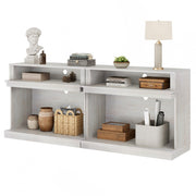 Farmhouse TV Stand for 85+ Inch TVs – Antique White