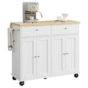 Kitchen Island Cart on Wheels with Storage
