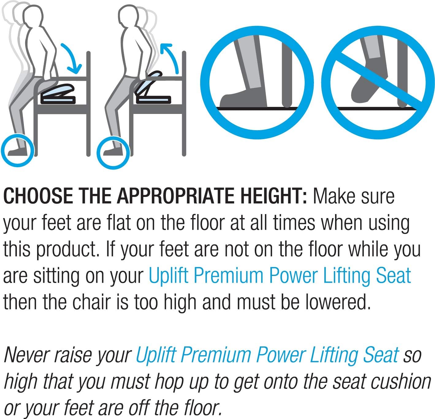 Portable Lifting Seat Cushion with 70% Weight Support