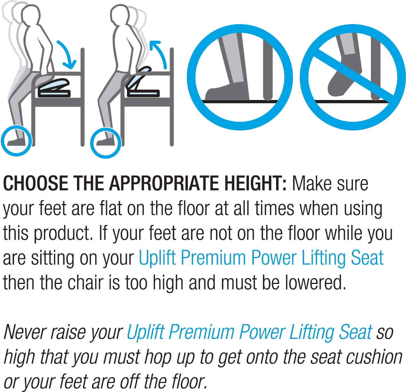 Portable Lifting Seat Cushion with 70% Weight Support