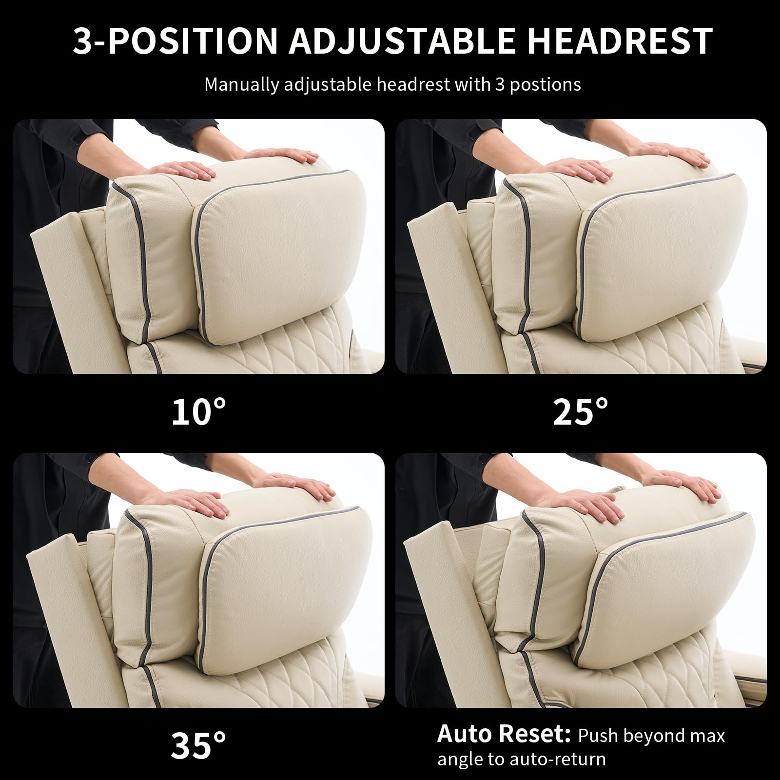Power Recliner Chair with Massage, Heat & Cooling Cup Holder