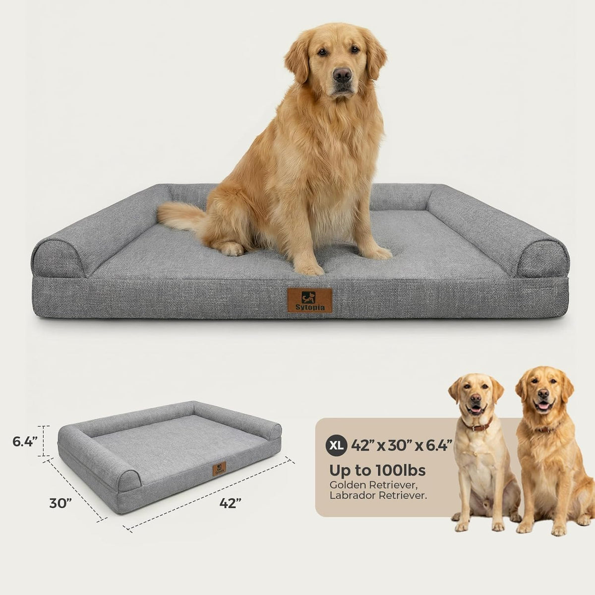 Orthopedic Bolster Dog Bed