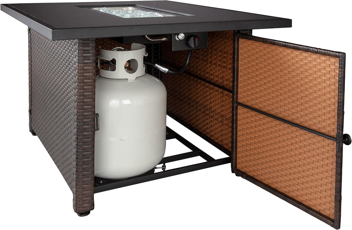 Rectangular Gas Fire Pit Table