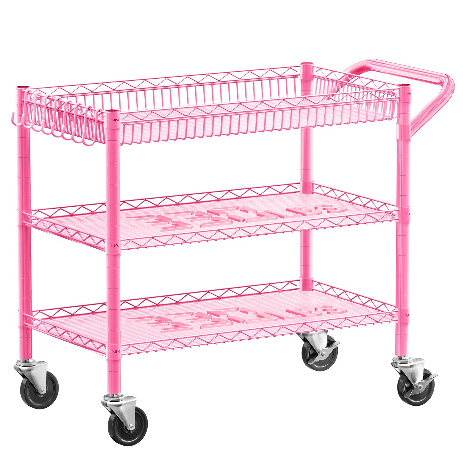 3-Tier Rolling Utility Cart with Wheels