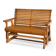 Wooden Patio Glider Bench