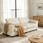 87" 3-Seater Storage Sofa with Deep Seats