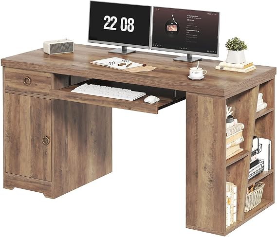 Computer Desk with Keyboard Tray