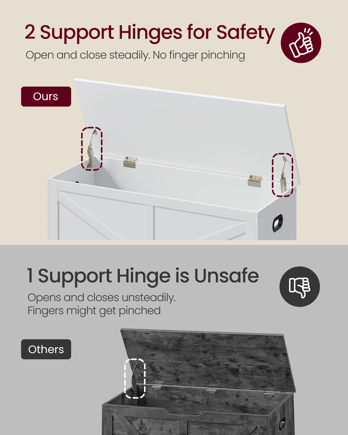 Farmhouse Storage Bench with Drawers