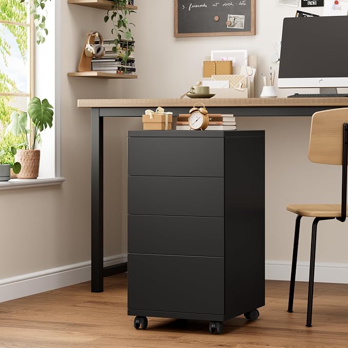 4-Drawer Rolling Office Cabinet