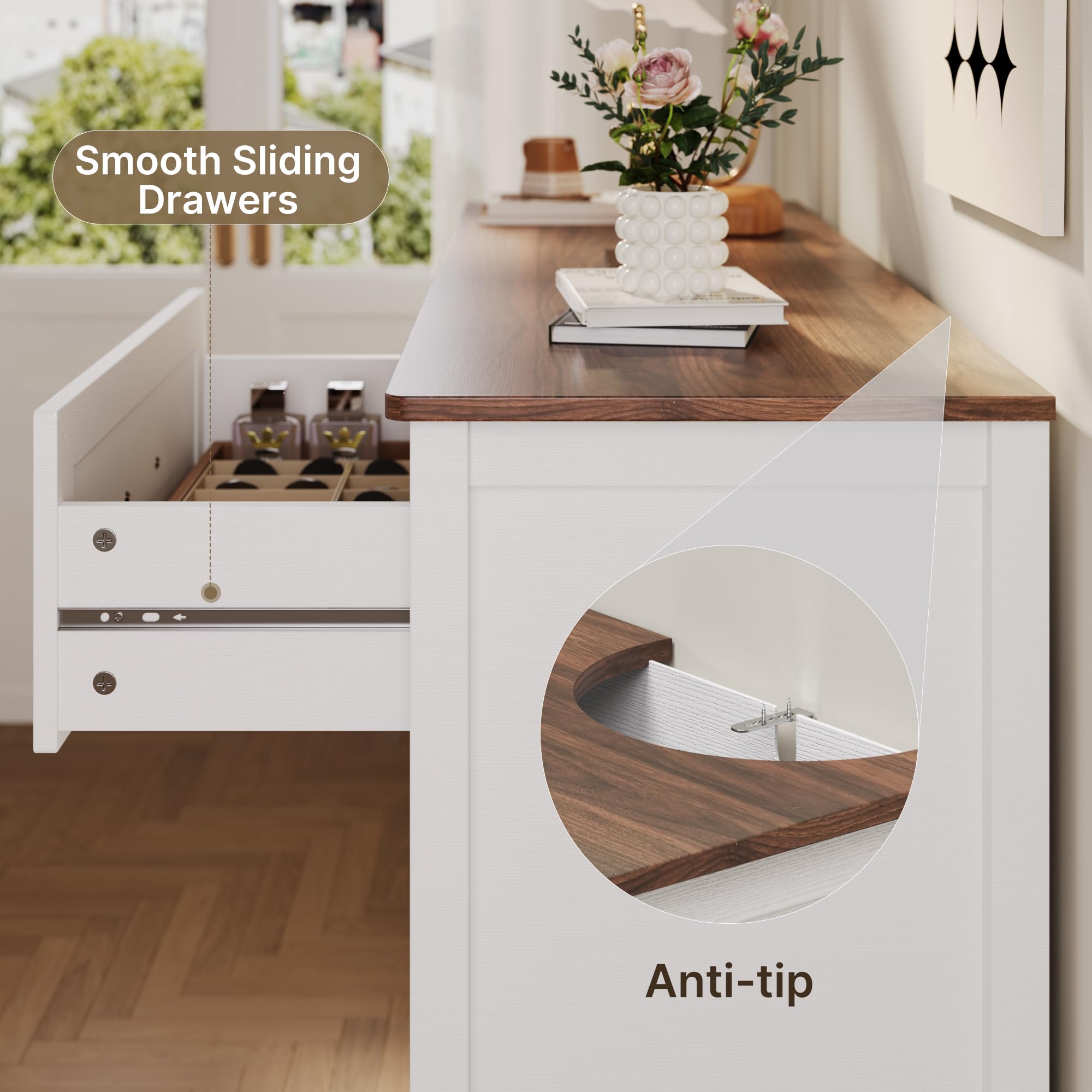 5-Drawer Dresser & 6-Drawer Chest Set