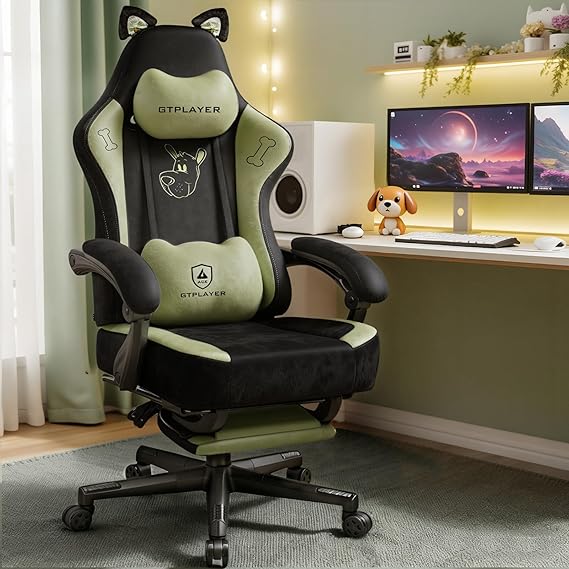 Cat Ear Velvet Gaming Chair