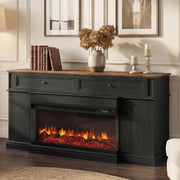 Entertainment Center with 36" 3-Sided Electric Fireplace – Fits TVs up to 70"