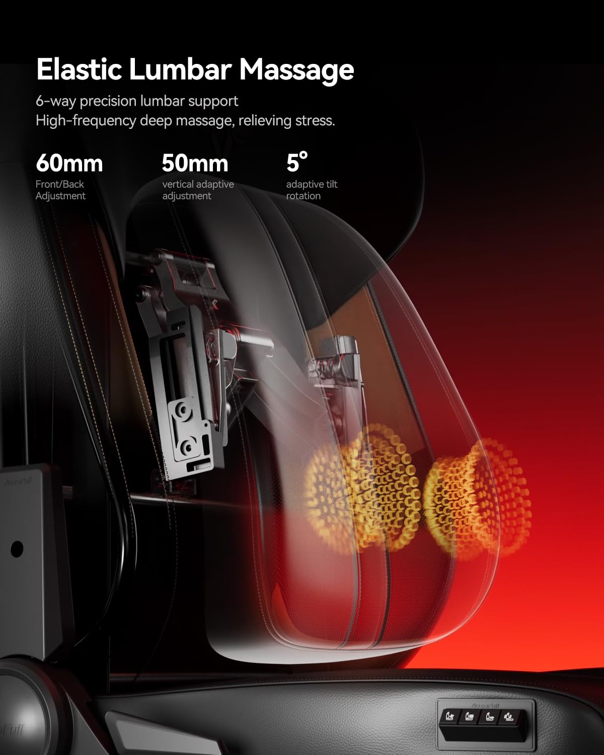 Ergonomic Gaming Chair with Dynamic Lumbar Support