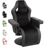Dowinx Gaming Recliner Chair No Wheels with Footrest Shtasu Massage Lumbar