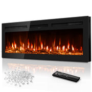 Electric Fireplace Insert – Wall Recessed & Wall Mounted, 50"/60", 750/1500W