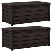 120-Gallon Outdoor Storage Bench Deck Box (2-Pack)