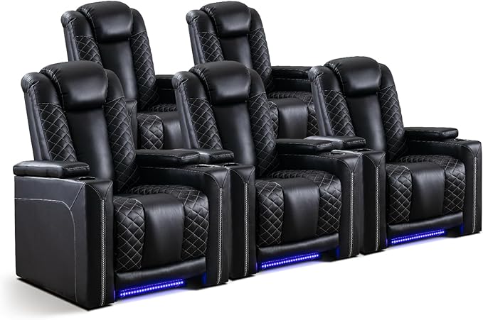 Power Electric Recliner Chair with USB Ports & Cup Holders