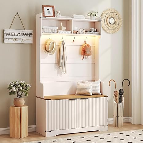Fluted Buffet Cabinet with Storage